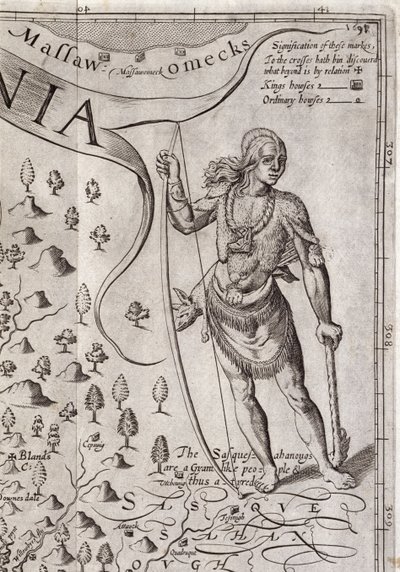 Susquehannock Warrior (detail) by John Smith 2
